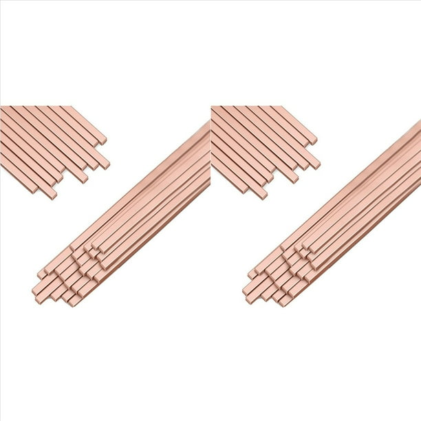 Varillas para Soldadura Fuerte, BCuP-5 15% Plata, Cobre, Fósforo, Industrial, 0,050 X 1/8 X 10 Pulgadas, 120 Unidades