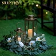 thumbnail image 5 of Nuptio Gold Lanterns Decorative Indoor Outdoor：Farmhouse Candle Holder Lantern for Wedding Centerpiece Front Porch, Patio, Fireplace，1pc Gold, 5 of 11