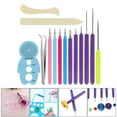 thumbnail image 4 of GUOOL Paper Quilling Tools Plastic & Iron Slotted Quilling Rolling Paper Tool Making 14 Pieces, 4 of 9