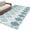 Blue, variant on Blue Boho Flowers Area Rugs 5'x7', Small Throw Rugs for Laundry Room Playroom, Modern Luxurious Ombre Geometric Floral Indoor Outdoor Rug Non-Slip Low Pile Carpet Runner Reversible Floor Mats