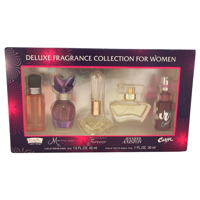 Deluxe Fragrance Collection by Various Designers for Women - 5 Pc Mini Gift  Set 