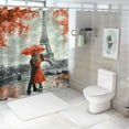 thumbnail image 7 of Autua Bathroom Decor Set with Hooks, Graphic Print Polyester Stylish Shower Curtain 100% Polyester Waterproof Bathroom Decoration, Shower Curtain for Bathroom with Hooks 36"x72, 7 of 7