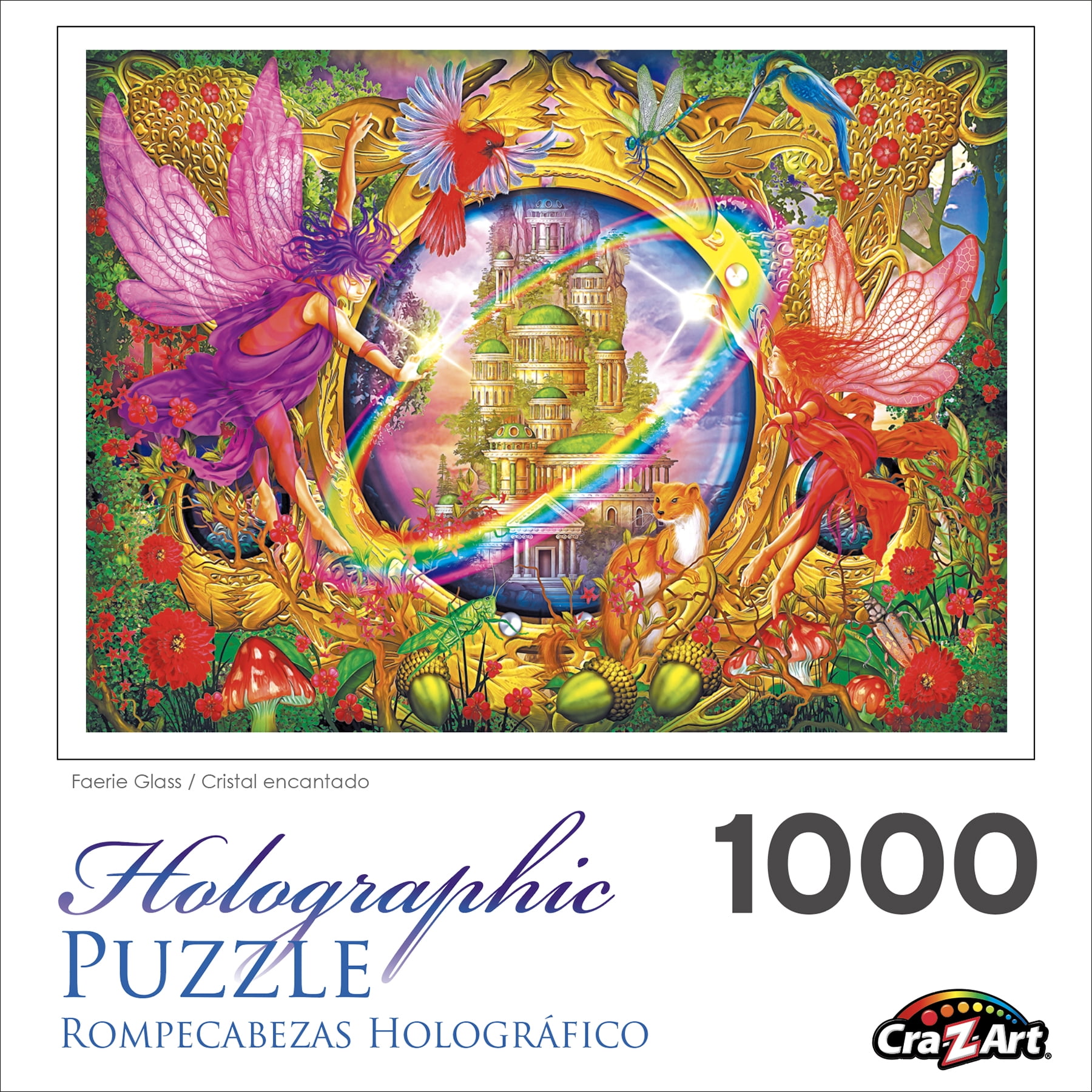 CraZArt Holographic 1000 Piece Jigsaw Puzzle Faerie Glass