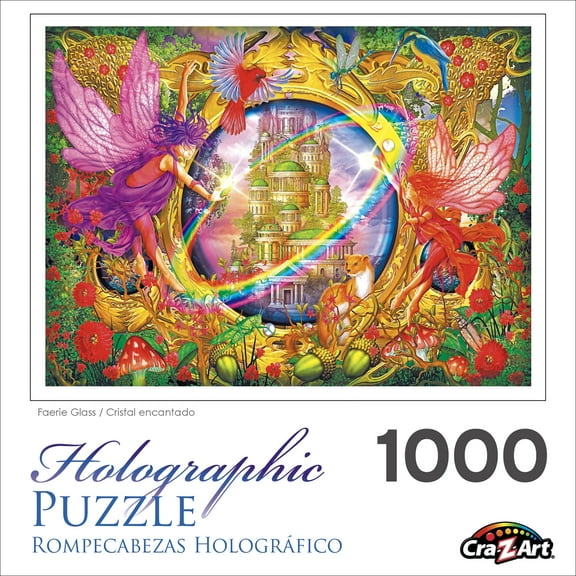 Cra-Z-Art Holographic 1000-Piece Faerie Glass Adult Jigsaw Puzzle