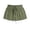 Green, variant on HAOTAGS Boys & Girls Shorts Cotton-Like Elastic Waist Lace Trim Summer Casual Hot Pink Size 15/16