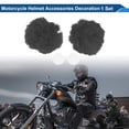 thumbnail image 2 of Accesorios de Casco de Motocicleta Decoración Orejas de Oso Redondas para Cascos de Motocicleta Bicicleta Esquí Gris Pegatina 1 Juego, 2 of 6