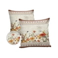 thumbnail image 2 of Outdoor Pillow Covers Throws Fall Retro Mushroom Plant Ethnic Style,Waterproof Pillow Cases Pack of 2 Vintage American Farm,Durable Cushion Cover Pillowcase for Patio Balcony Couch Garden, 2 of 7