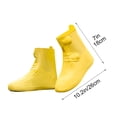 thumbnail image 4 of Waterproof Rain Shoe Covers Reusable Non Slip Silicone Overshoes Portable Wear Resistant Unisex Rain Boot Covers for Cycling Walking Outdoor Activities, 4 of 9