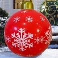 thumbnail image 5 of 3PCS Outdoor Christmas Inflatable Decorated Ball Made of PVC,23.6 Inch Giant Merry Christmas Inflatable Balloon with Pump Outdoor Decorations Holiday Inflatables Balls Decoration (Red green), 5 of 13