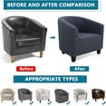 thumbnail image 6 of Club Chair Slipcover, High Stretch Tub Chair Cover, Universal Spandex Pattern Armchair Sofa Cover Cover Couch Slipcover for Living Room Club Bar Counter, 6 of 8