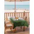 thumbnail image 2 of 60x102 Inch Outdoor Tablecloth with Umbrella Hole Zipper Rectangle Green Coastal Beach Rectangular Tablecloths Outside Waterproof Funny Rustic Ombre Sea Waves Art Patio Table Cover for Picnic Party, 2 of 8