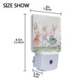thumbnail image 4 of Cute Rabbit Ballet Dancing Night Light 2 Pack LED Nightlight Plug into Wall Dusk to Dawn Sensor Soft White, 4 of 7