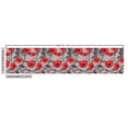 thumbnail image 3 of Ambesonne Poppy Fabric by the Yard Upholstery, Flowers Seasonal Design Retro, 1 Yard, Warm Taupe and Dark Coral, 3 of 5