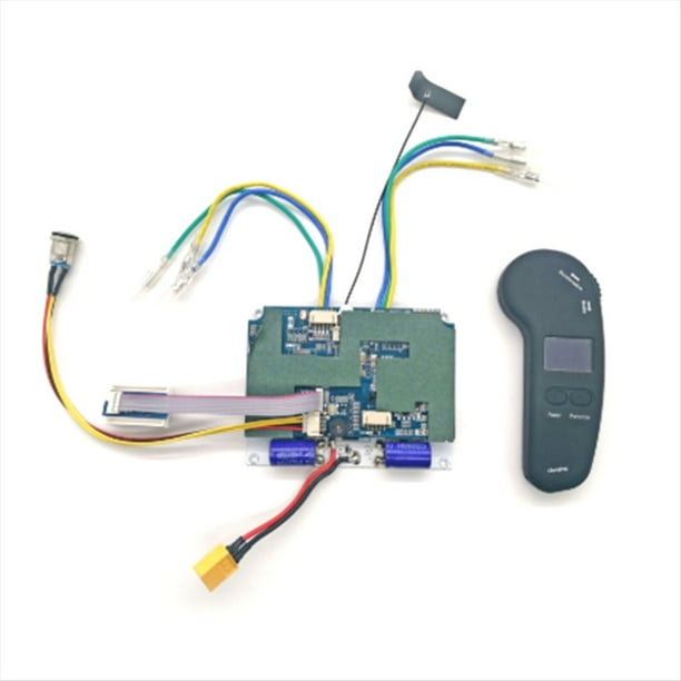 Kit de Controlador ESC para Patineta Eléctrica de 12S y 48 V con Motor de Doble Tracción, Control Remoto y Pantalla de Potencia.