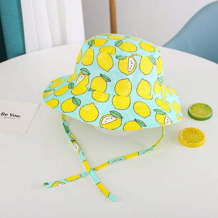 

Baby Cartoon Girl Floral Bucket Hat Protection Basin Hat Sunhat Sunscreen Cap