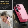 thumbnail image 3 of for Samsung Galaxy A35/A55 5G Case, [Shockproof] Military Grade Proof Protection [Dropproof] Rugged Protective Heavy Duty Phone Case Cover for Samsung Galaxy A35/A55 5G (Pink), 3 of 14