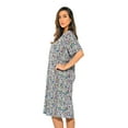 thumbnail image 2 of Just Love Short Sleeve Nightgown Sleepwear for Women (Colorful Cheetah, 1X), 2 of 2