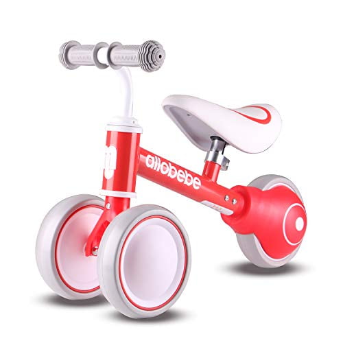 Allobebe Baby Balance Bike Gifts And Toys For 1 Year Old Girls Boys No Pedal Bicycle With Adjustable Seat 3 Wheels Toddler Bike For 12 36 Months Baby Walmart Com Walmart Com