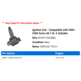 thumbnail image 2 of Ignition Coil - Compatible with 2004 - 2006 Scion xB 1.5L 4-Cylinder 2005, 2 of 2