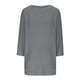 thumbnail image 4 of Suéteres Umfun para mujer, sueltos, informales, de punto, lisos, estampados, cuello redondo, manga 3/4, suaves al tacto, ligeros, gris, talla 3XL, 4 of 5
