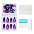 thumbnail image 2 of Consejos para uñas postizas, uñas postizas en punta con gradiente, uñas postizas de cobertura completa, uñas postizas con gradiente, las mejores de su clase, 2 of 8