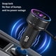 thumbnail image 5 of Cargador de coche de 30 W de carga rápida | Multipuerto USB + PD + Tipo-C súper rápido | Salida independiente | Textura metálica | Diseño de cable escalable | Para vehículos DC12V-24V | Carga, 5 of 8