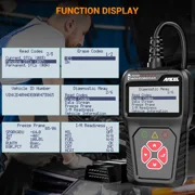 ANCEL AS100 OBD2 Scanner Engine Code Reader Car Diagnostic Tool Free Update Automotive Detectctor Check Engine Light Turn off Analyzer Auto Code Reader ODB 2 Car Diagnostic Tool