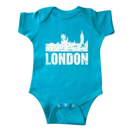 

Inktastic London England City Skyline with Grunge Gift Baby Boy or Baby Girl Bodysuit