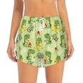 thumbnail image 2 of Fotbe Cute Dinosaurs Cartoon Womens High Waist Running Shorts Athletic Workout Quick Dry Shorts for Women with Pockets Gym Yoga Summer Shorts-Medium, 2 of 9