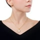 thumbnail image 5 of Gargantilla Letra inicial Ametrinaa Acero Inoxidable 3L madre perla, 5 of 5