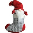 thumbnail image 4 of 14.5" Gray and Red "Tristan" Gnome in Christmas Stocking Tabletop Decoration, 4 of 4