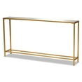 thumbnail image 1 of Baxton Studio Alessa Modern and Contemporary Glam Gold Finished Metal and Mirrored Glass Console Table, 1 of 5