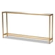 thumbnail image 1 of Baxton Studio Alessa Moderna y contemporánea Glam Gold Finished Metal y mesa consola de vidrio espejado Baxton Studio 1.93271E11, 1 of 2