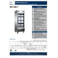 thumbnail image 5 of Heavy Duty Commercial 23 cu ft Stainless Steel Glass Door Reach-In Freezer (1 Door), 5 of 7