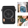 thumbnail image 4 of Ventilador portátil de moda con batería de 3 niveles para mujeres y niñas que negro Zulema abanico de collar, 4 of 7