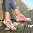 thumbnail image 4 of lnmuld Men Women Barefoot Shoes, Breathable Mesh Shoes for Water Yoga Fitness Hiking Color:Red,Size:9, 4 of 6