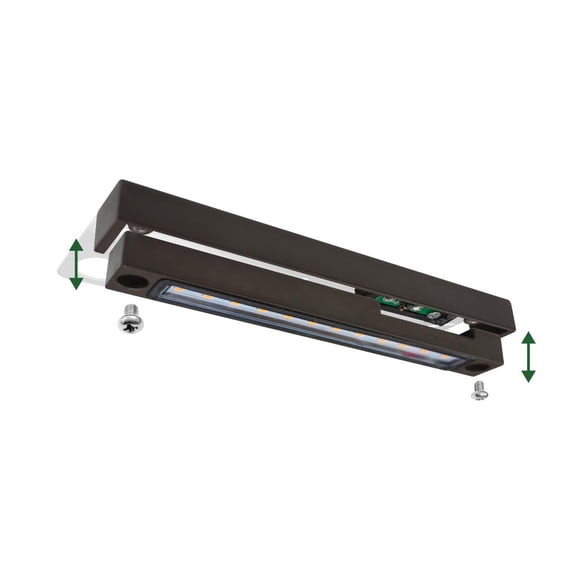 GKOplus 6.8 Inch LED Low Voltage Outdoor Hardscape Light, Light Module Replaceable, Retaining Paver Wall Step Lighting, 2700K 1.5W, IP65 for Wet Location, Die-cast Aluminum Housing