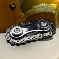 Dengjunhu Bike Chain Gear Fidget Spinner, Double Gears Figity Spin
