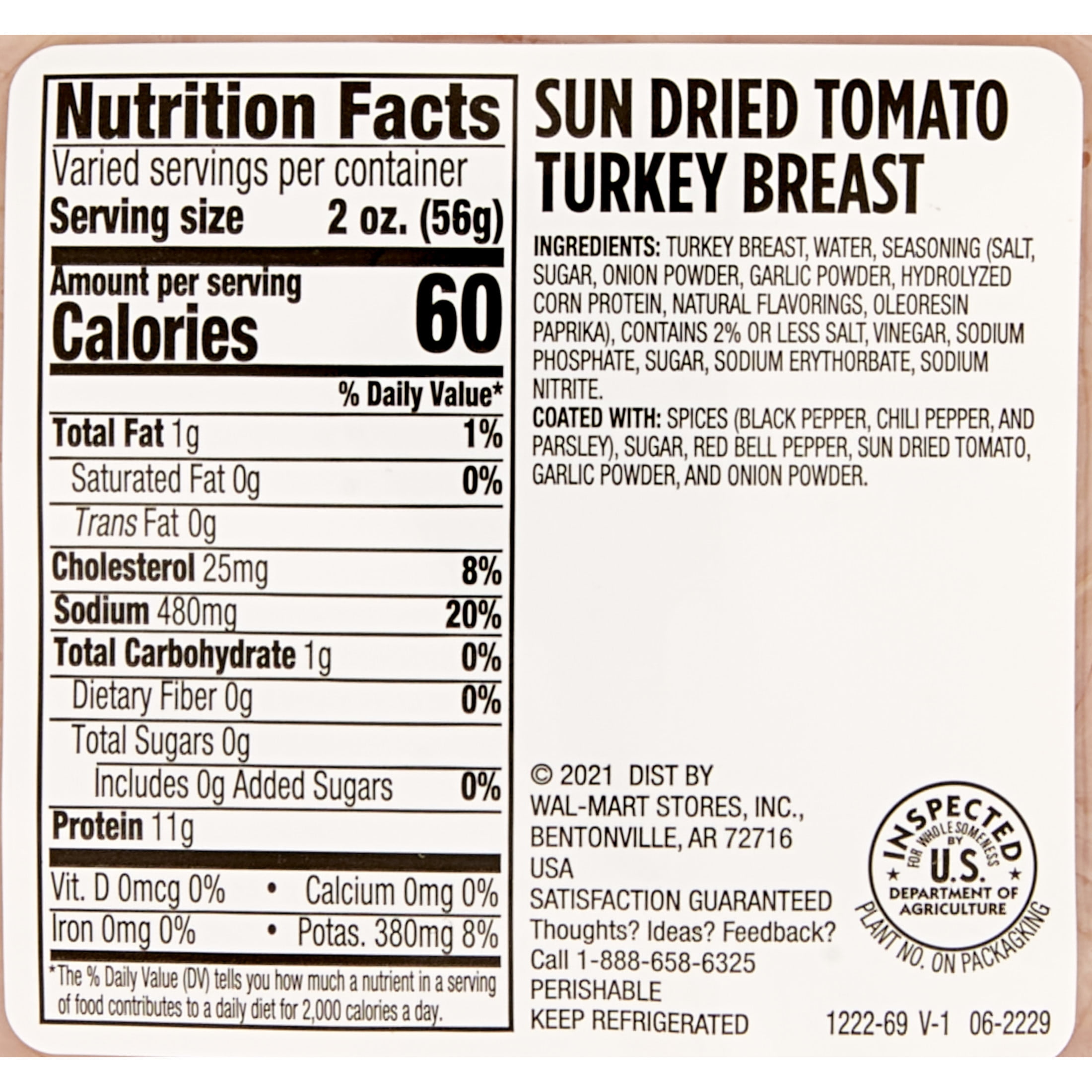 Jennie-O Sun Dried Tomato Turkey Breast, Deli Sliced Plastic Pack