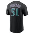 thumbnail image 3 of Men's Nike Randy Johnson Black Arizona Diamondbacks Fuse Name & Number T-Shirt, 3 of 3