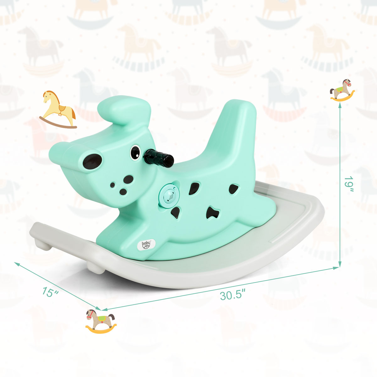 pink rocking horse walmart