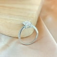 thumbnail image 3 of Bow Jewelry 14K White Gold Plated 1.87 Ct Excellent Radiant Cut Moissanite White Moissanites Rings - Stunning Women's Jewelry Wedding Rings - Ideal Moissanites Jewelry for Birthday Celebrations, 3 of 9