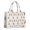 White Highland Cow, variant on Large Capacity Tote Bag,Brown Buffalo Pattern Handbag Fashion Luxury Tote Bag,15.7"x13"x 5.1" Inches,Laptop Compatible