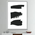 thumbnail image 3 of Black and White Geometric Company II - Mid-Century Modern Framed Canvas, 3 of 3