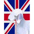 thumbnail image 1 of Bedlington Terrier With English Union Jack British Flag Flag Garden Size, 1 of 1