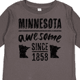 thumbnail image 4 of Inktastic Minnesota Awesome Since 1858 Boys or Girls Long Sleeve Toddler T-Shirt, 4 of 5