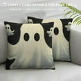 thumbnail image 3 of ARISTURING  Halloween Pillow Covers Halloween Decorations Indoor Skull Ghost Witch Bats Throw Cushion Covers for Halloween Deocr Sofa Couch, 3 of 5
