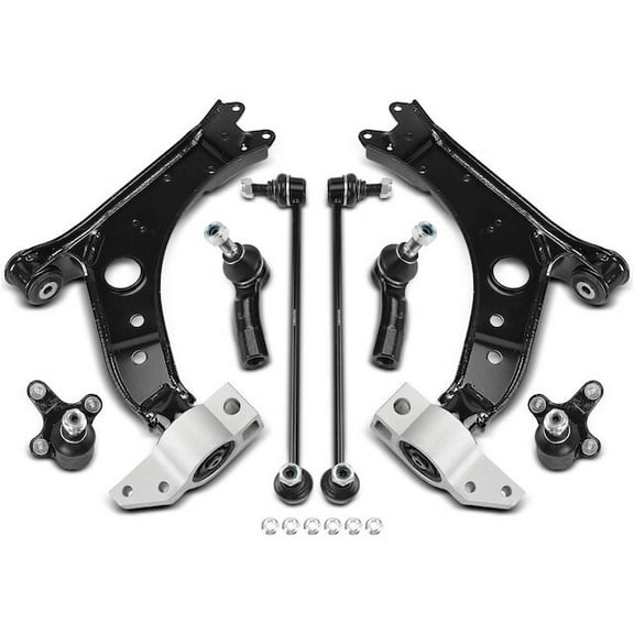 Front Control Arm Kit 8 - Compatible with 2006 - 2009 Volkswagen Rabbit 2.5L 5-Cylinder 2007 2008