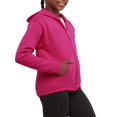 thumbnail image 1 of Hanes Girls` ComfortSoft EcoSmart Full-Zip Hoodie Sweatshirt, M, Amaranth, 1 of 4
