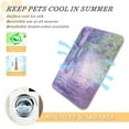 thumbnail image 5 of Pet Cooling Pad Foldable Self Cooling Mat Breathable Pet Cushion Sleep Pad for Dogs and Cats Water Lilies and Weeping Willows M, 5 of 9
